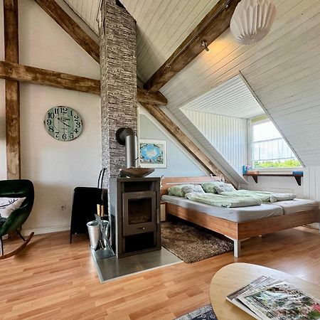 Hof Vierzehnender Im Hohen Venn - 70Qm Fachwerk-Studio - Grosses Wohn-Schlafzimmer Mit Dachterrasse Und Kaminofen - Separate Kueche - Perfekt Fuer Paare - Monschau - Eifel - Hunde Willkommen - Islandpferde Eksteriør billede